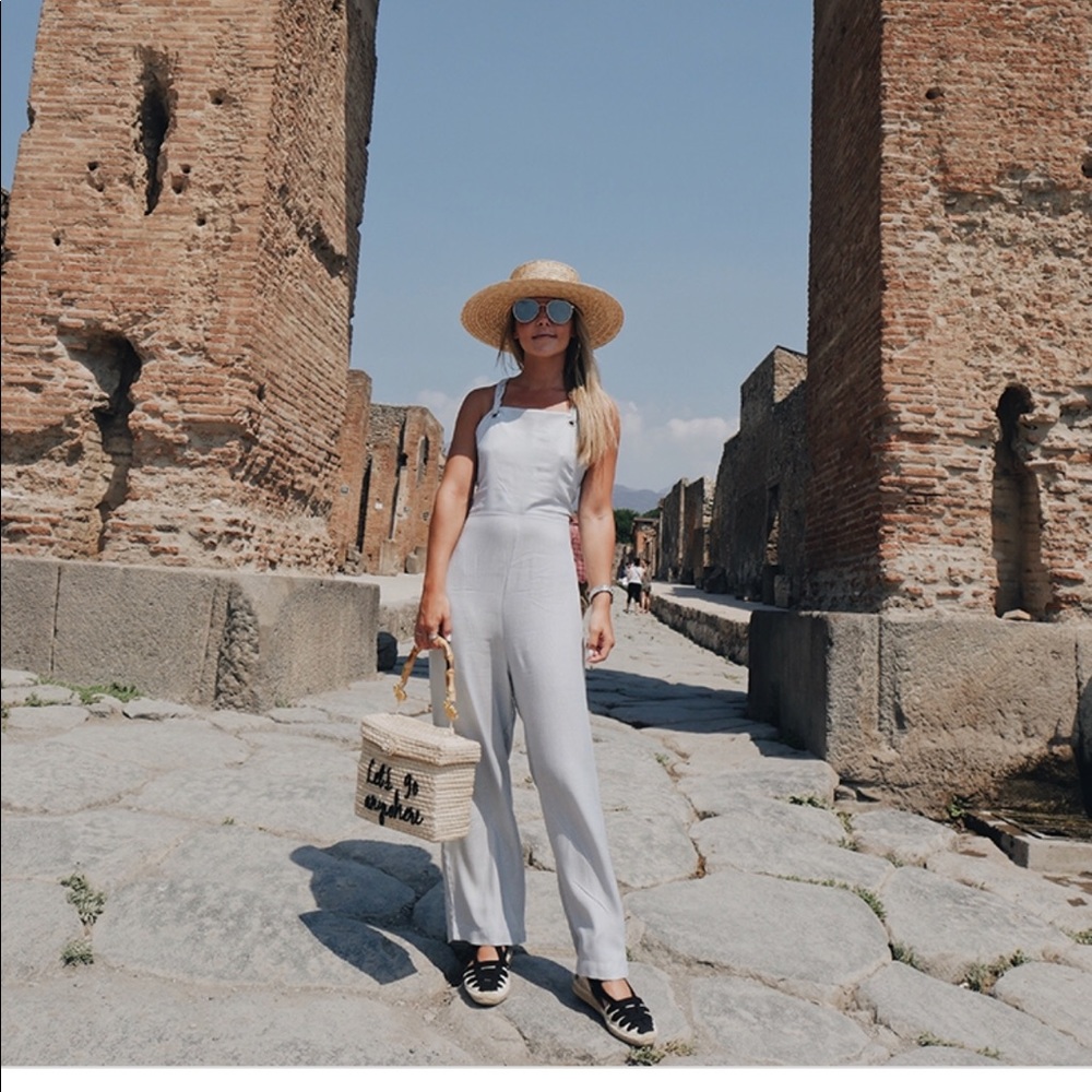 Wildfox Chambray Striped Jumpsuit